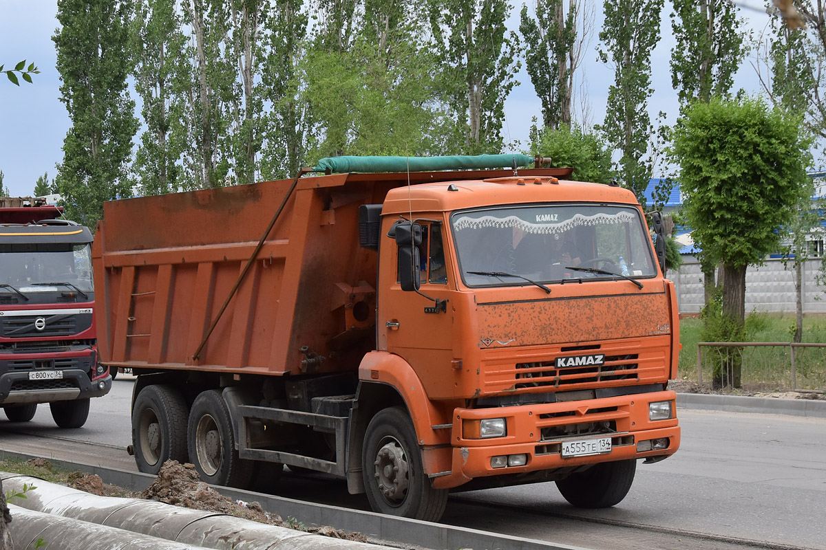 Волгоградская область, № А 555 ТЕ 134 — КамАЗ-6520-06 [65200F]