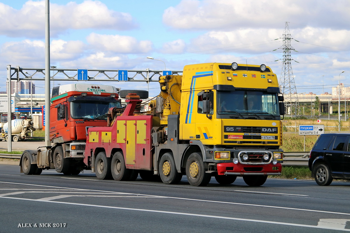 Санкт-Петербург, № С 876 МТ 98 — DAF 95 FAD