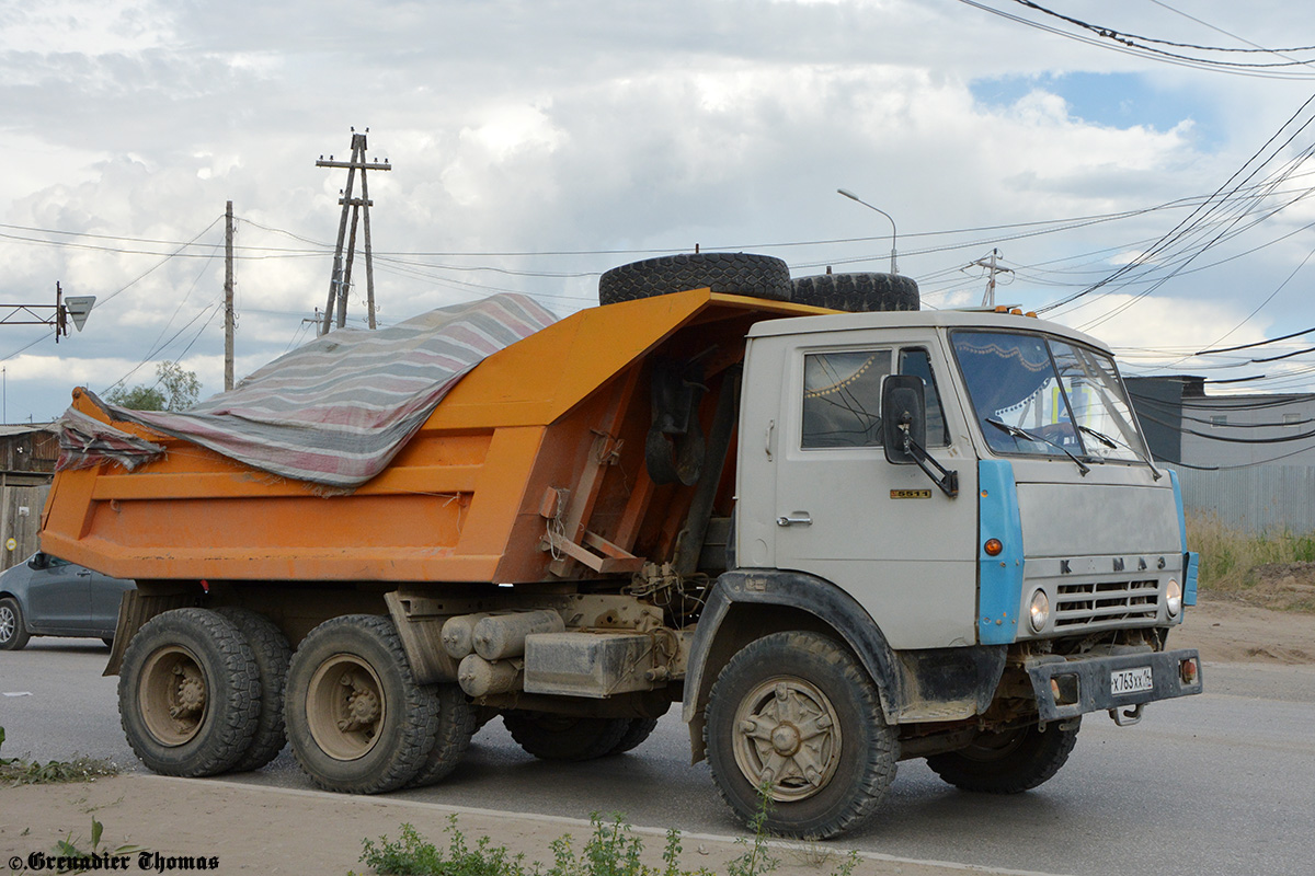 Саха (Якутия), № Х 763 ХХ 14 — КамАЗ-55111 [551110]