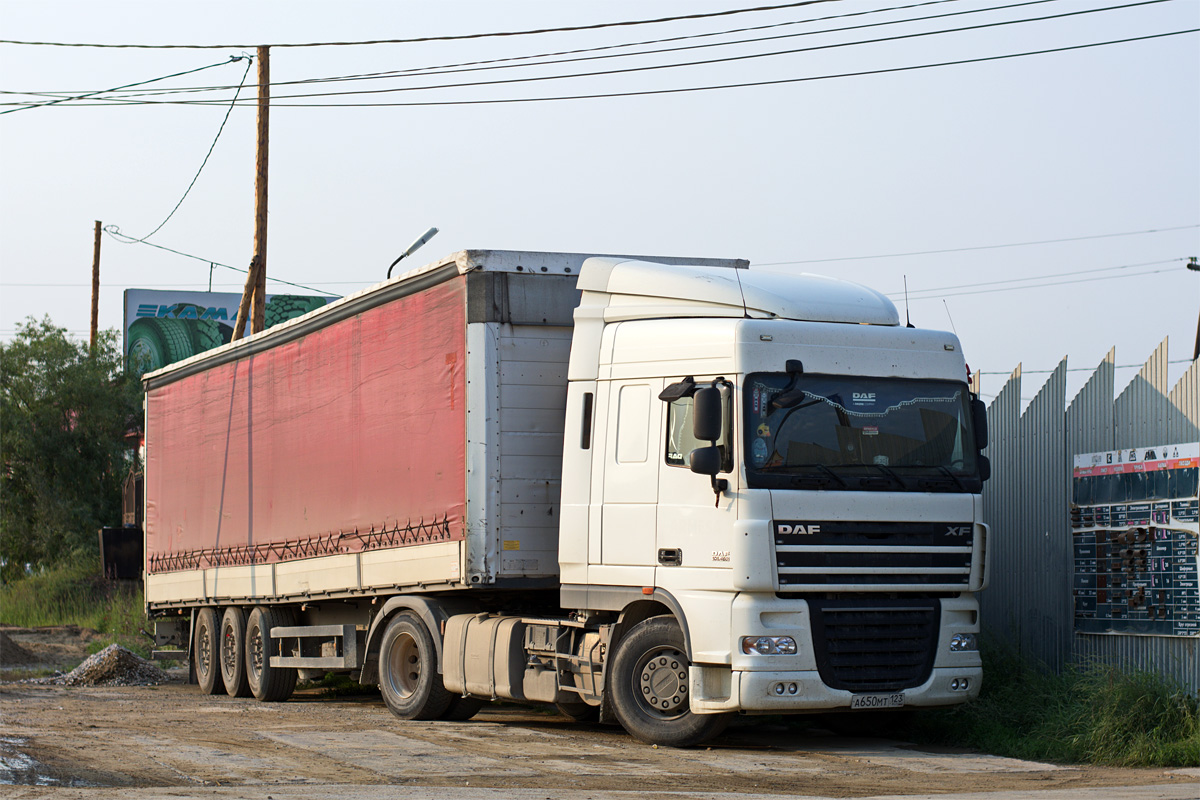 Краснодарский край, № А 650 МТ 123 — DAF XF105 FT