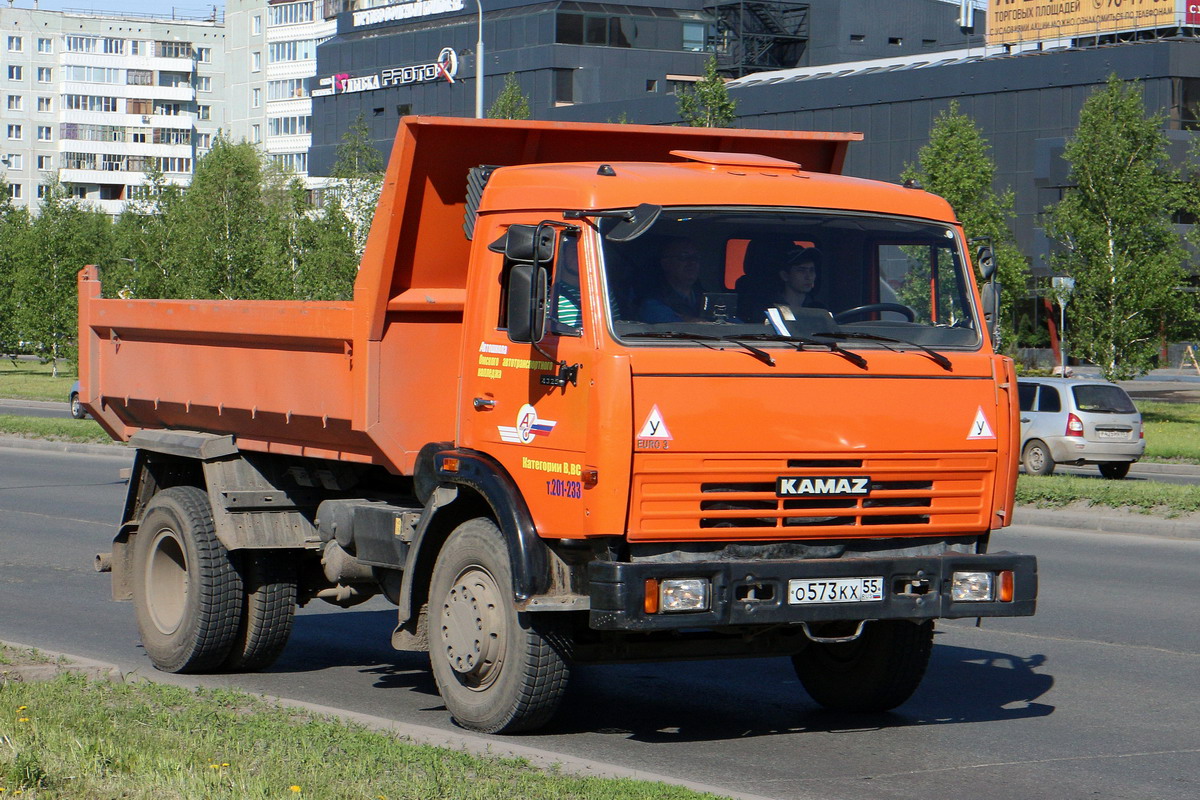 Омская область, № О 573 КХ 55 — КамАЗ-43255-A3(96)