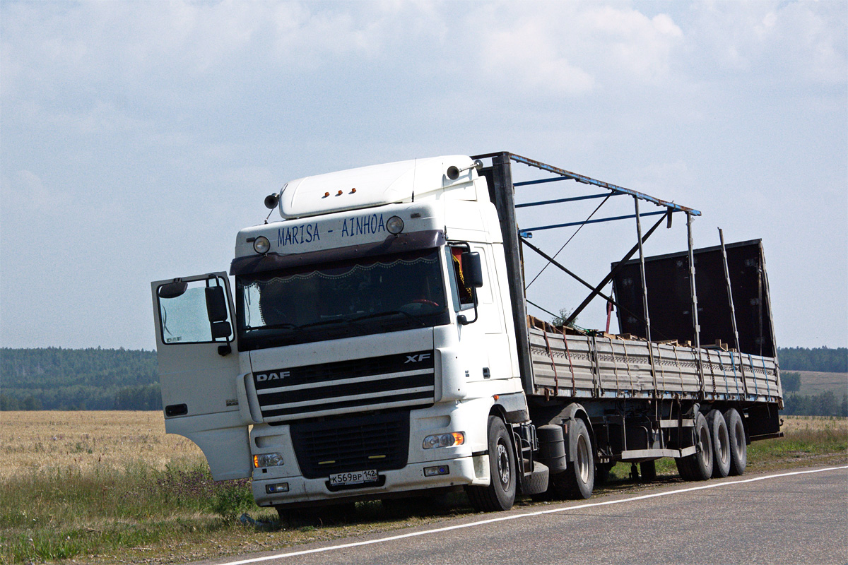 Кемеровская область, № К 569 ВР 142 — DAF XF95 FT