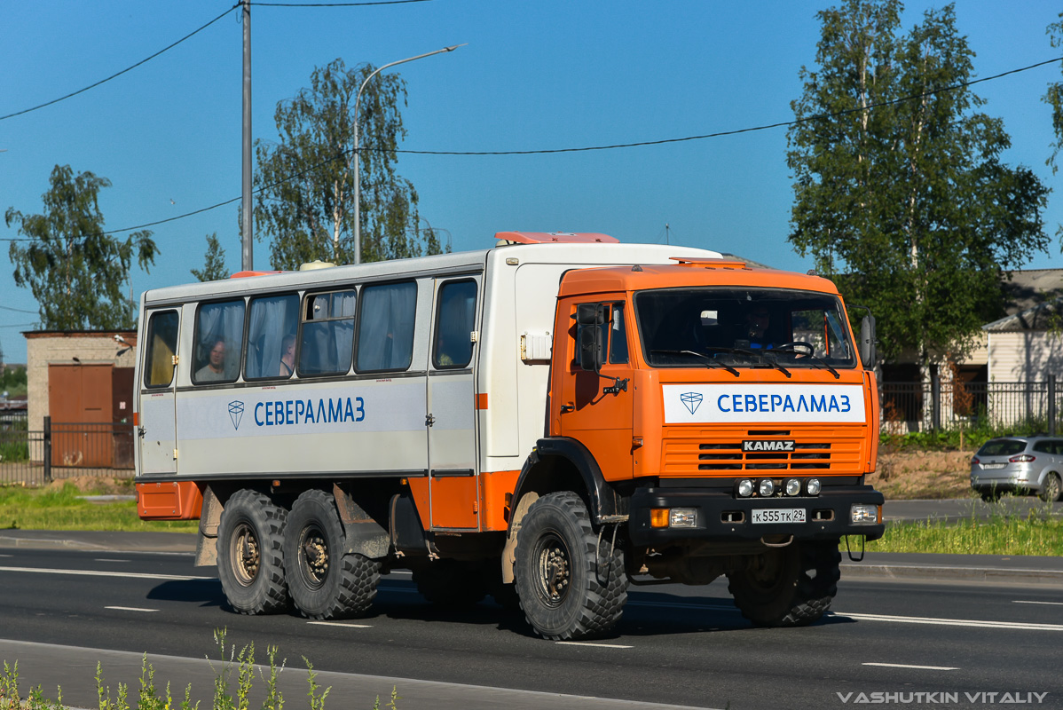 Архангельская область, № К 555 ТК 29 — КамАЗ-43114-15 [43114R]