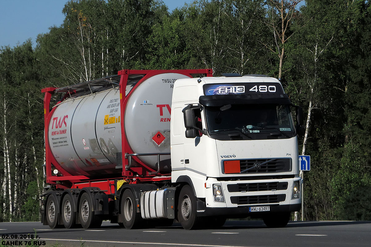 Польша, № WWL 63497 — Volvo ('2002) FH12.480