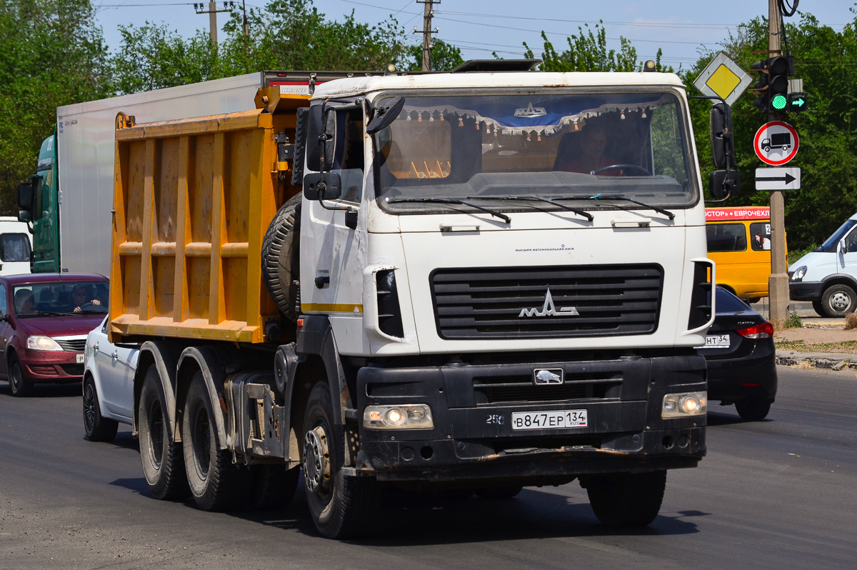 Волгоградская область, № В 847 ЕР 134 — МАЗ-6501B9