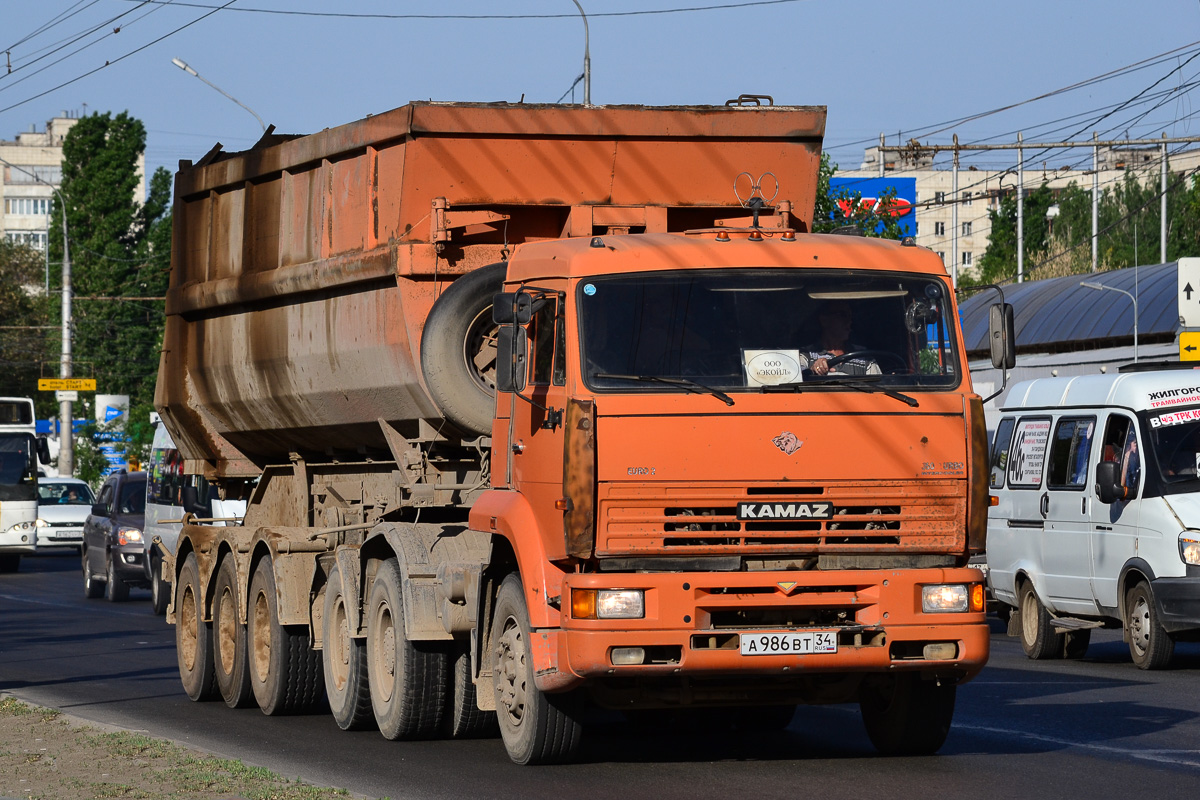 Волгоградская область, № А 986 ВТ 34 — КамАЗ-6460 [646000]