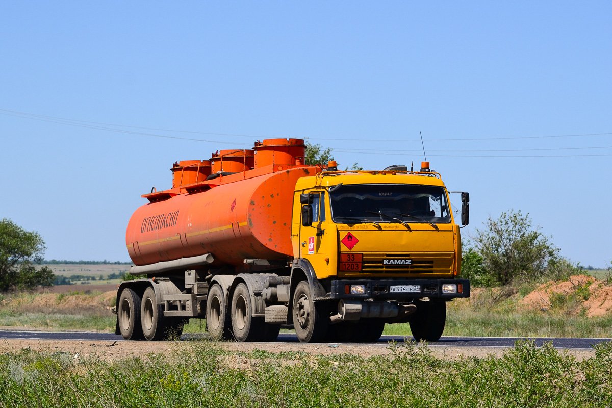 Волгоградская область, № А 534 СВ 34 — КамАЗ-65116-62