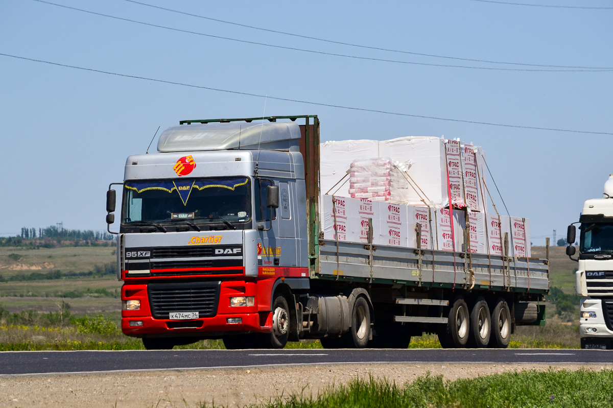 Волгоградская область, № К 474 МС 34 — DAF 95XF FT