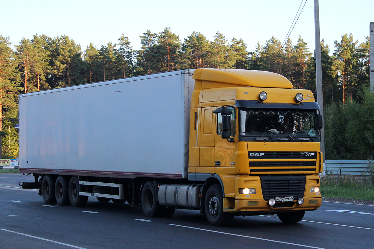 Липецкая область, № М 757 ХМ 58 — DAF XF95 FT