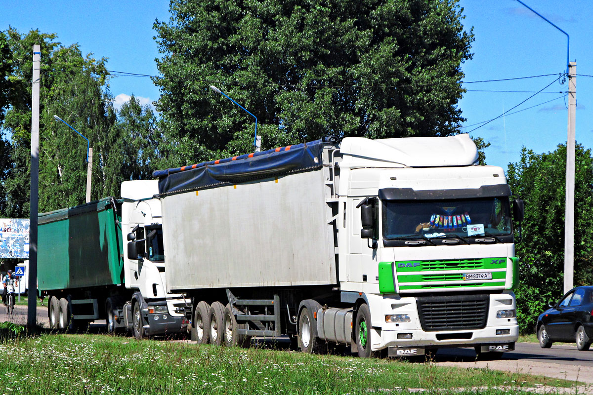 Сумская область, № ВМ 8374 АТ — DAF XF95 FT