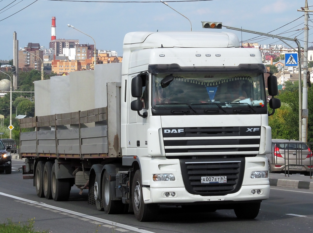 Смоленская область, № А 007 ЕТ 67 — DAF XF105 FTR