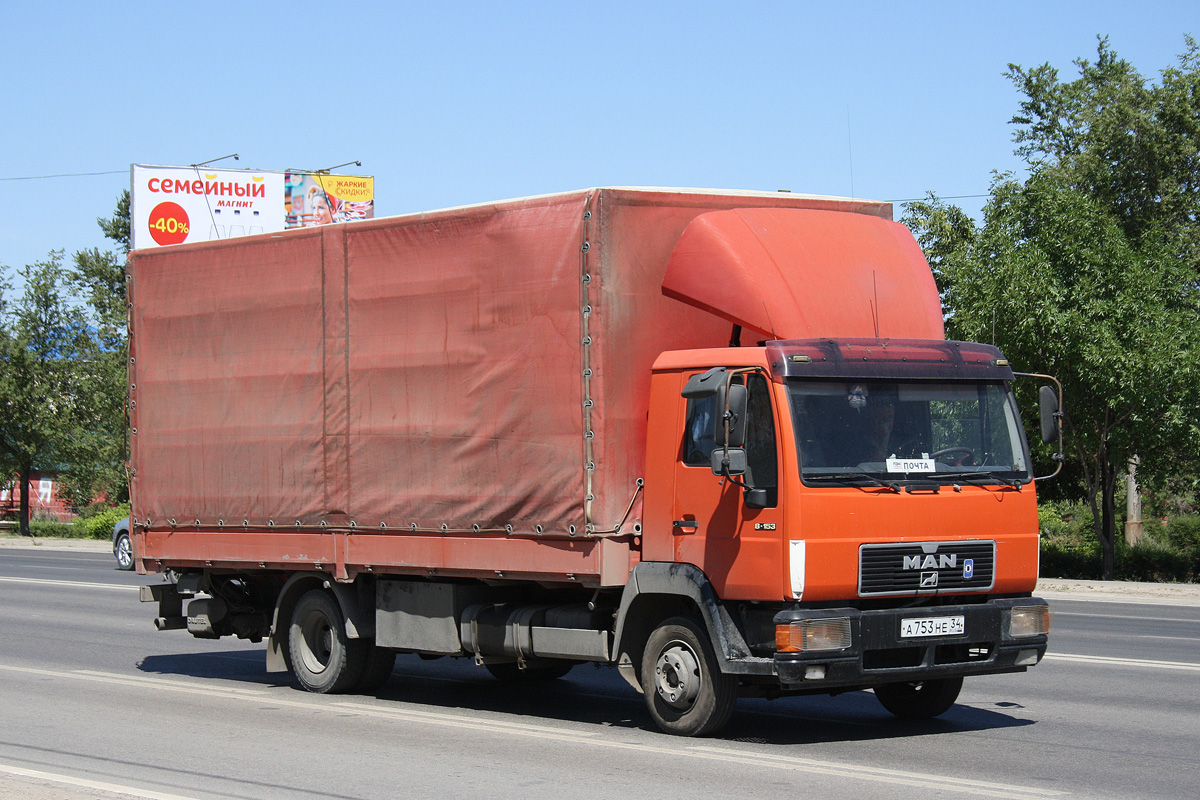 Волгоградская область, № А 753 НЕ 34 — MAN L2000 (общая модель)