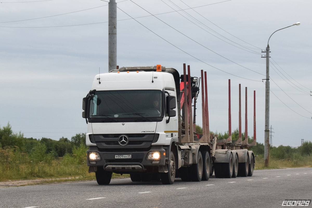 Архангельская область, № М 809 НН 29 — Mercedes-Benz Actros ('2009) 3346