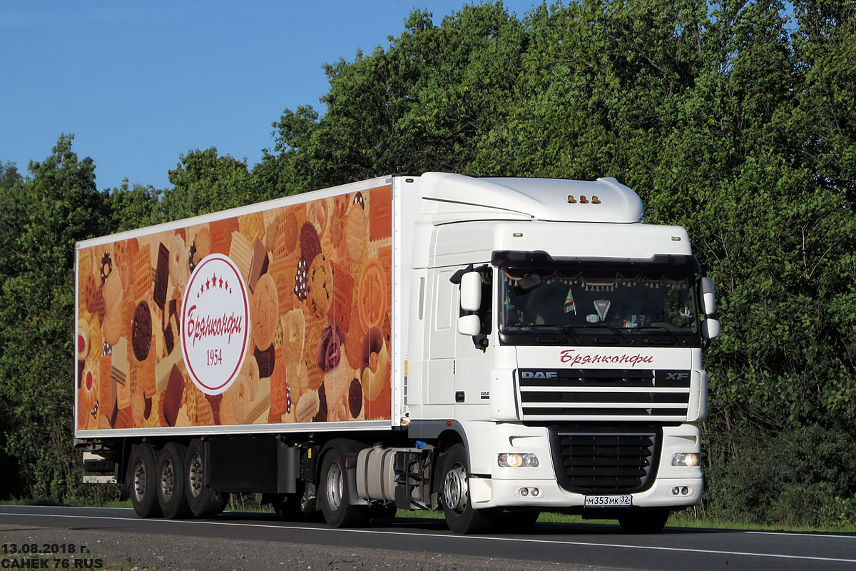 Брянская область, № М 353 МК 32 — DAF XF105 FT