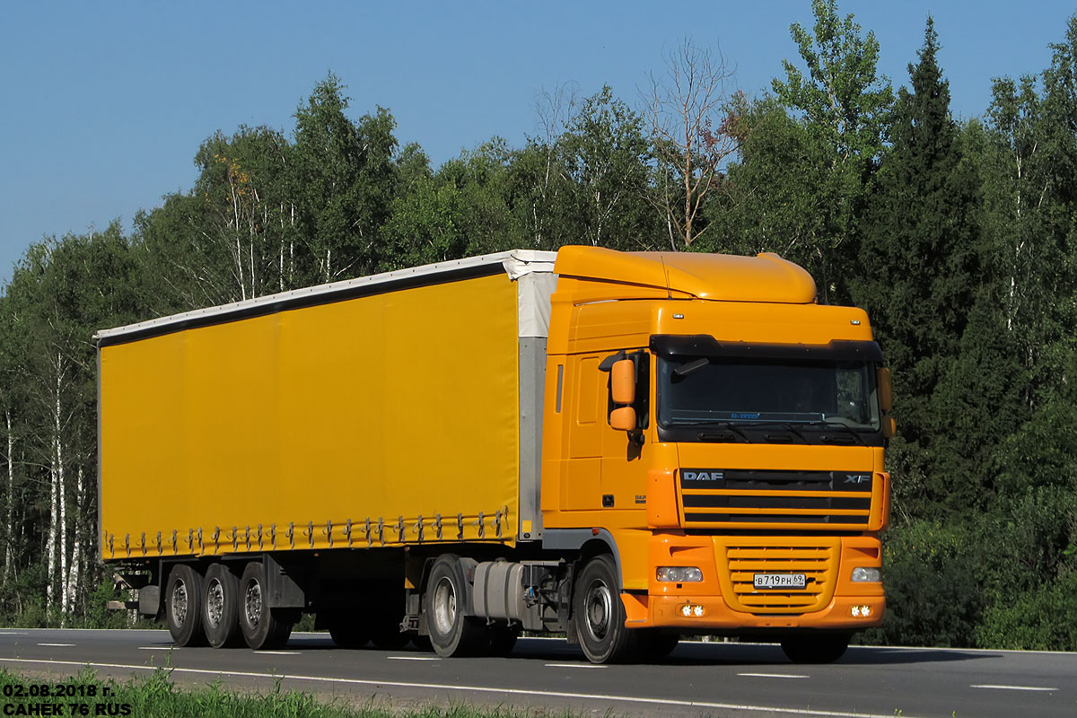 Тверская область, № В 719 РН 69 — DAF XF105 FT