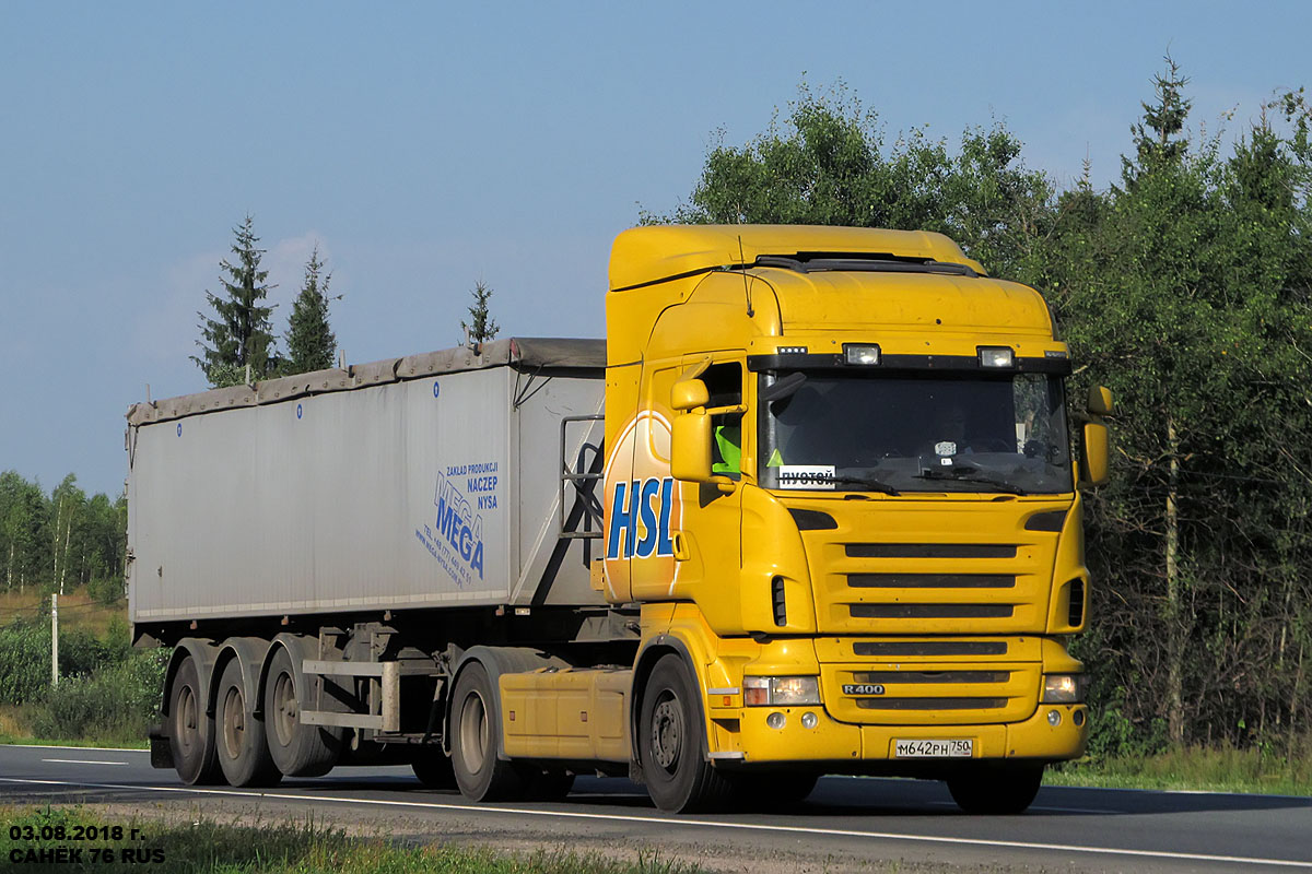 Московская область, № М 642 РН 750 — Scania ('2004) R400