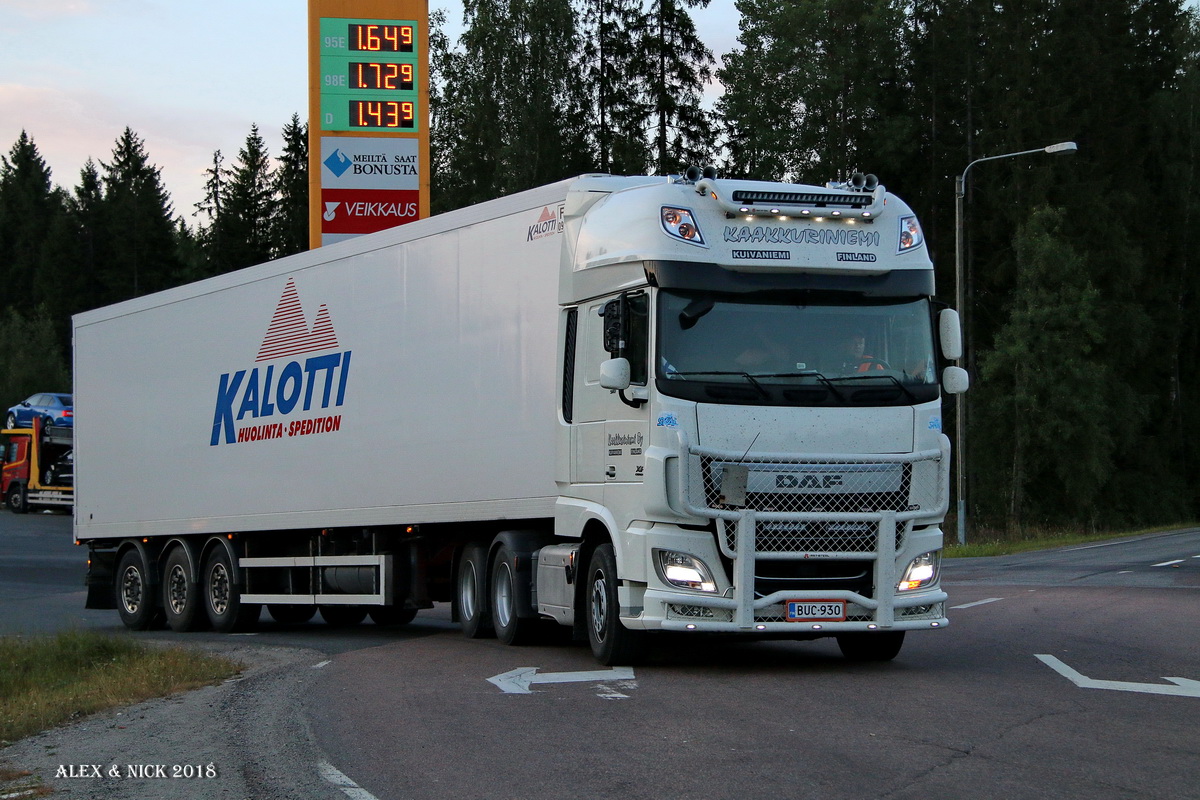 Финляндия, № BUC-930 — DAF XF Euro6 FTS