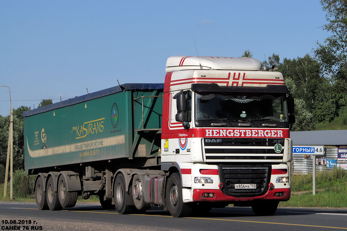 Московская область, № Х 856 МА 750 — DAF XF105 FTG