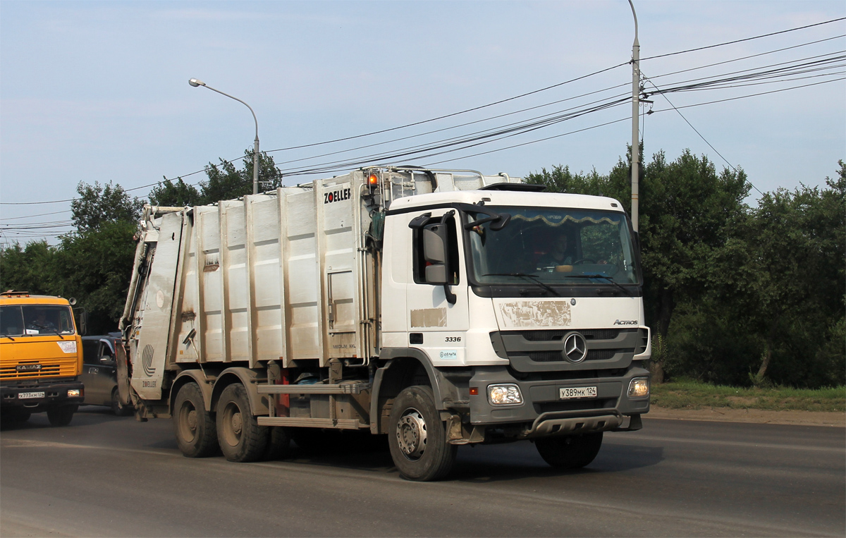 Красноярский край, № У 389 МК 124 — Mercedes-Benz Actros '09 3336 [Z9M]