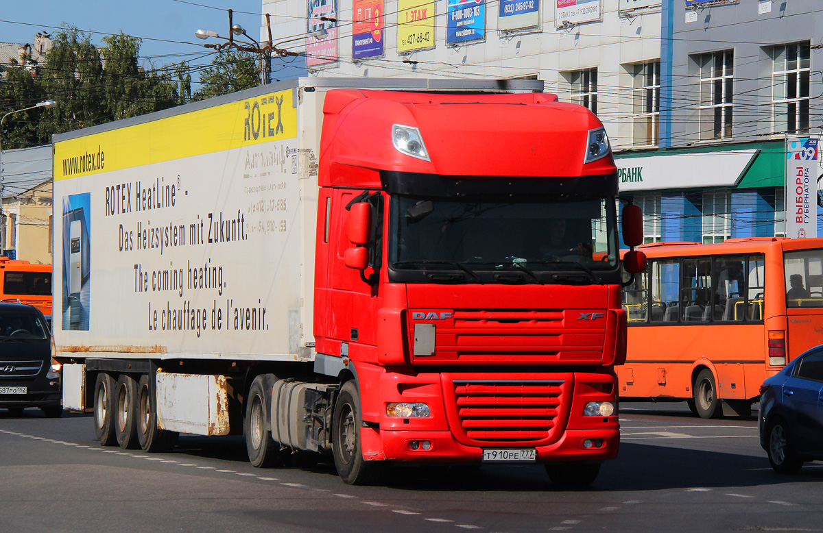 Москва, № Т 910 РЕ 777 — DAF XF105 FT