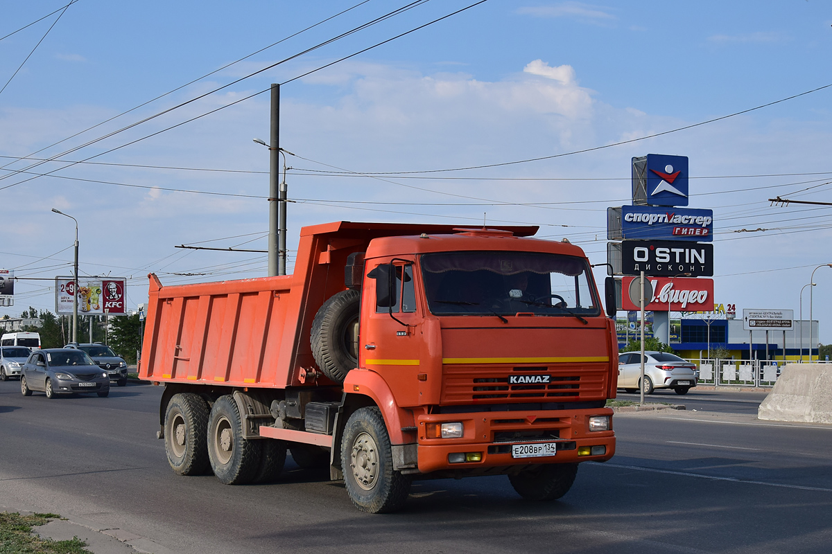 Волгоградская область, № Е 208 ВР 134 — КамАЗ-6520 [652000]