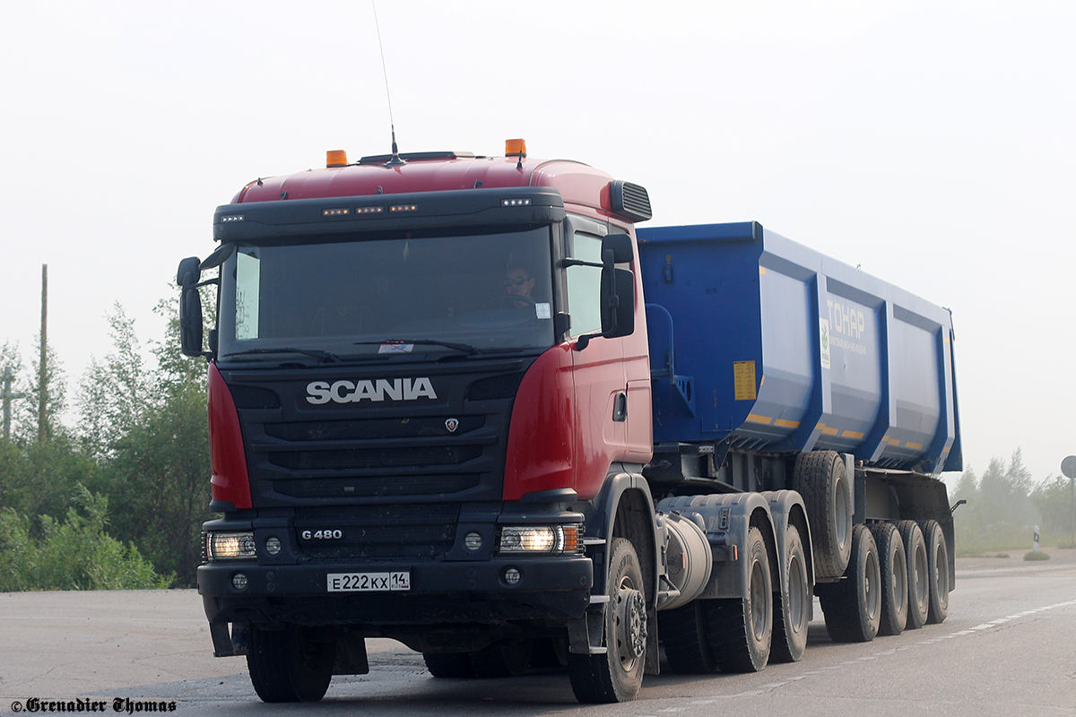 Саха (Якутия), № Е 222 КХ 14 — Scania ('2013) G480