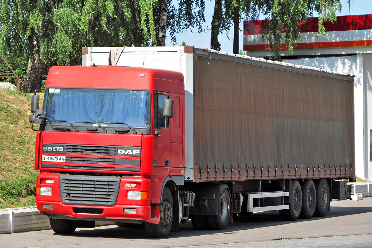 Сумская область, № ВМ 8670 АА — DAF XF95 FT