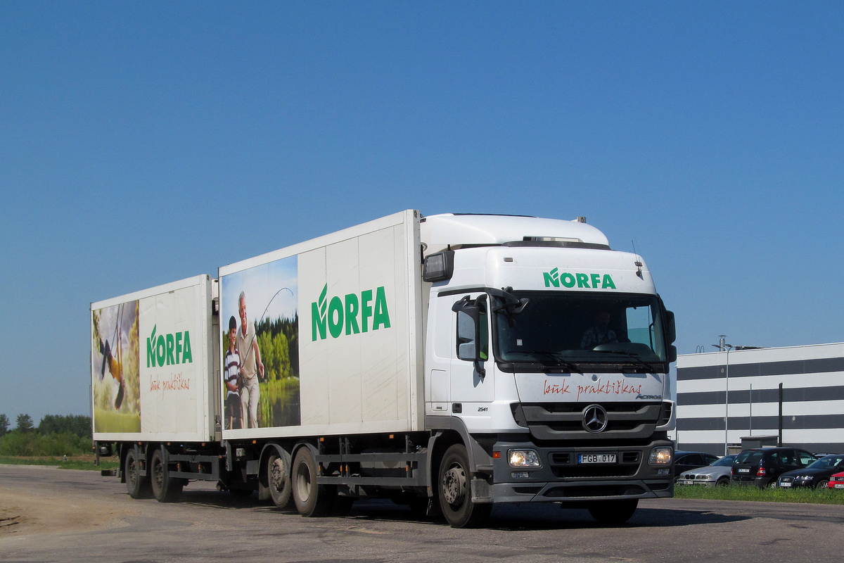 Литва, № FGB 017 — Mercedes-Benz Actros ('2009) 2541