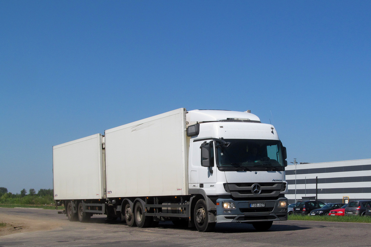 Литва, № FGB 027 — Mercedes-Benz Actros ('2009) 2541