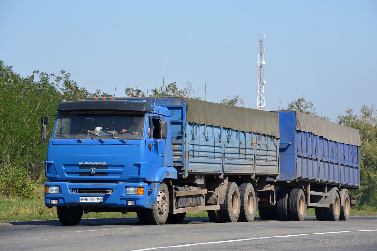 Ростовская область, № М 982 НС 161 — КамАЗ-65117 (общая модель)