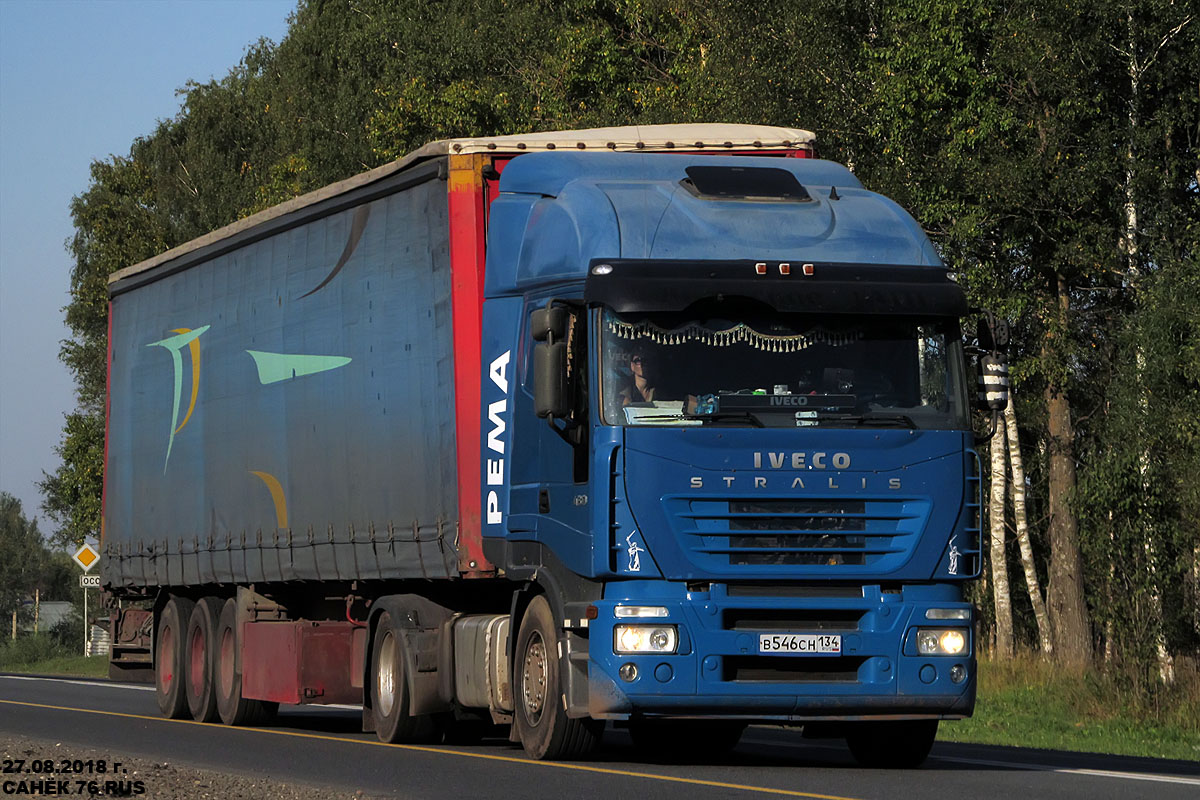 Волгоградская область, № В 546 СН 134 — IVECO Stralis ('2002) 430