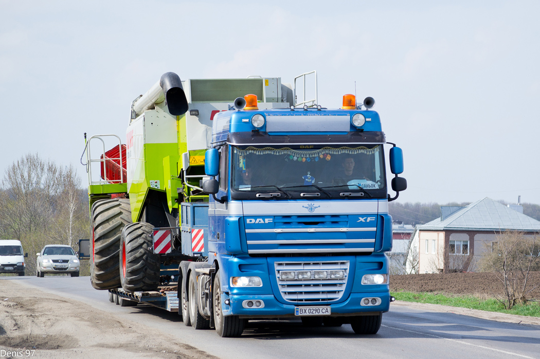 Хмельницкая область, № ВХ 0290 СА — DAF XF105 FTR