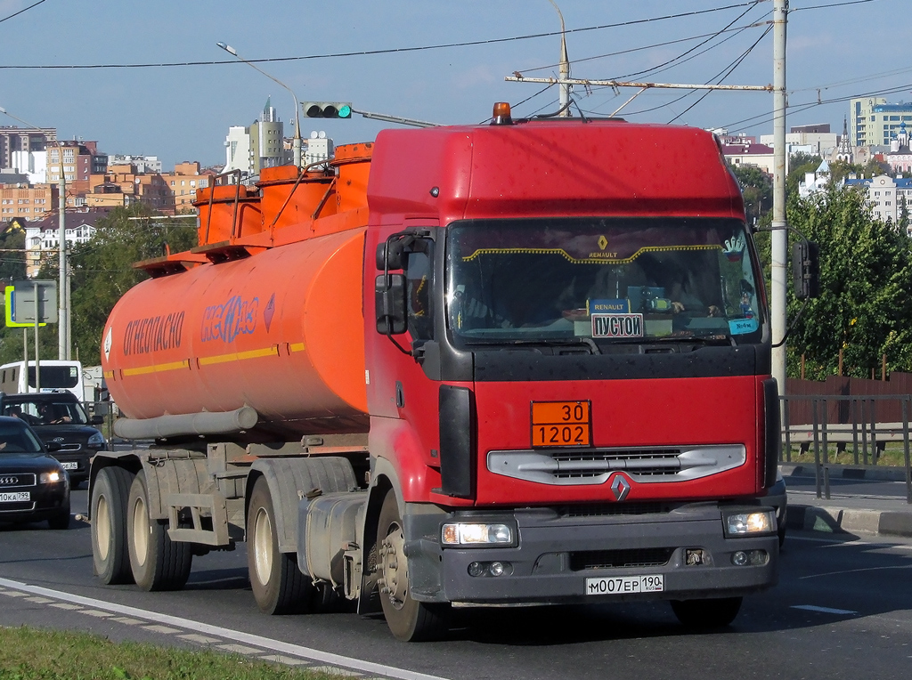 Московская область, № М 007 ЕР 190 — Renault Premium ('1996)