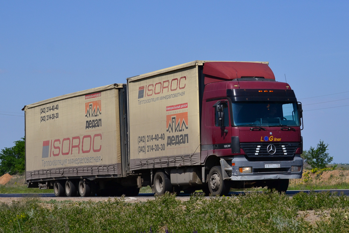 Пермский край, № Т 977 МХ 59 — Mercedes-Benz Actros ('1997) 1831