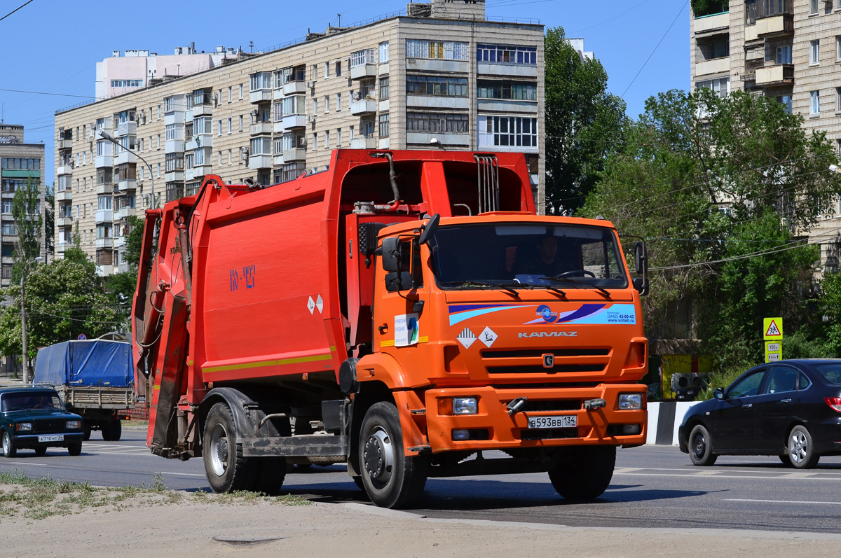 Волгоградская область, № В 593 ВВ 134 — КамАЗ-53605-L4(19)