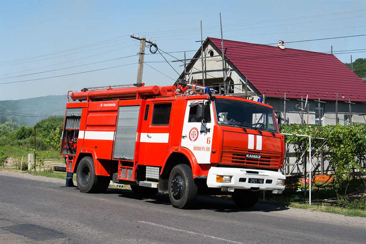 Закарпатская область, № 2921 Ч2 — КамАЗ-43253 (общая модель)