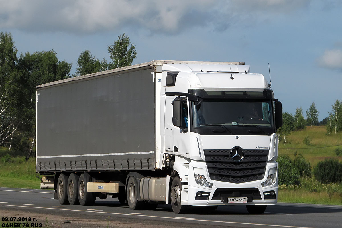 Ярославская область, № Е 074 РО 76 — Mercedes-Benz Actros ('2011) 1845