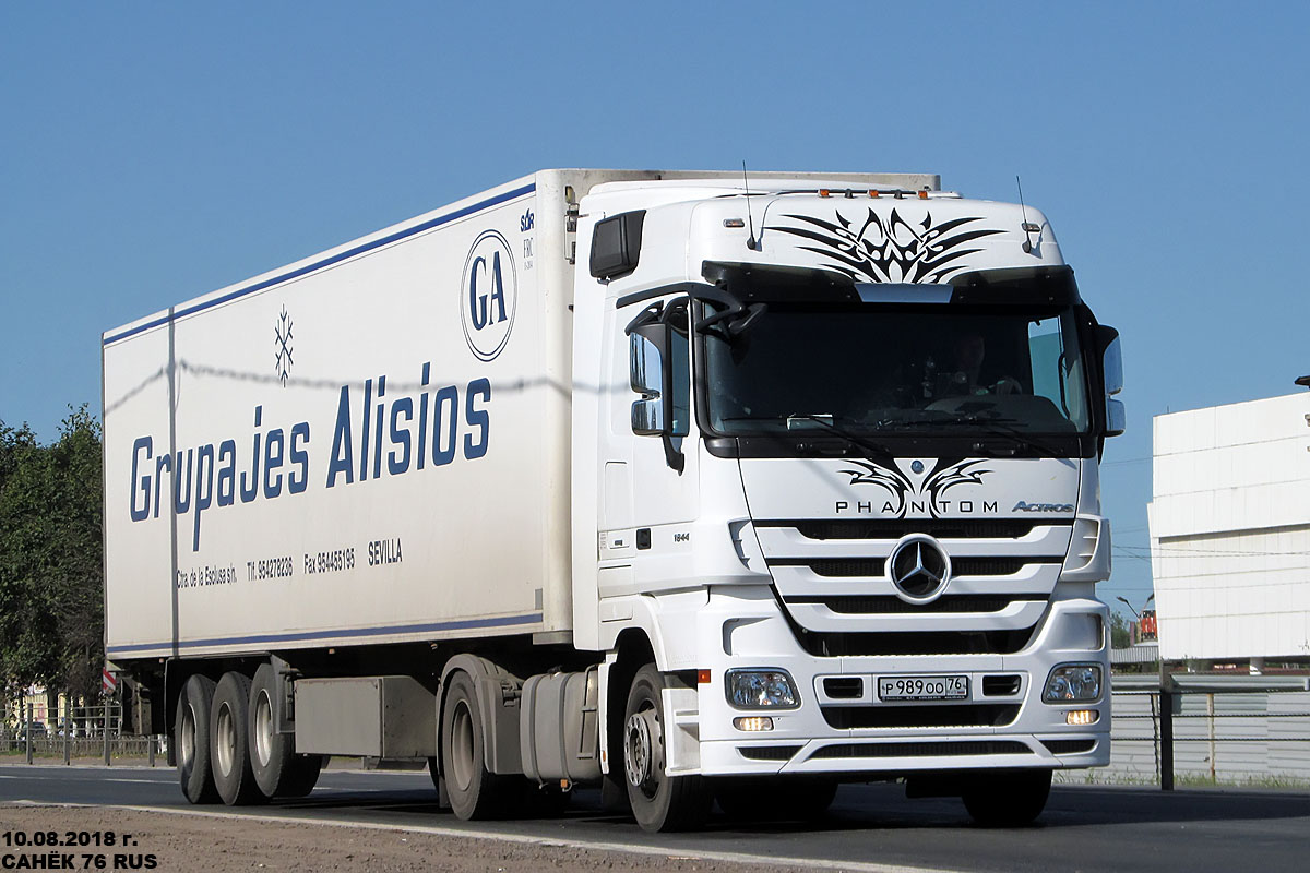 Ярославская область, № Р 989 ОО 76 — Mercedes-Benz Actros ('2009) 1844