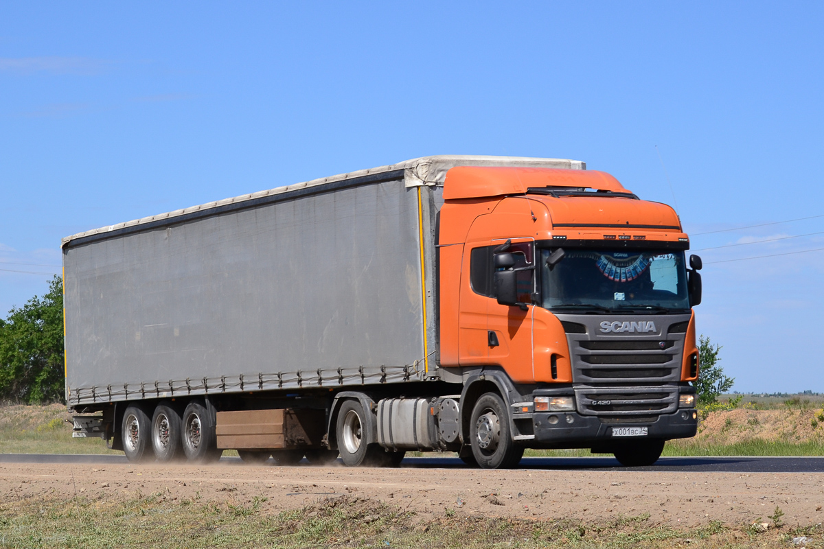 Волгоградская область, № Х 001 ВС 34 — Scania ('2009) G420