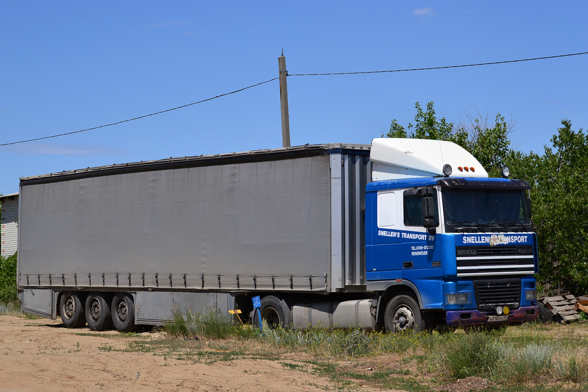 Волгоградская область, № А 018 ХН 34 — DAF 95XF FT