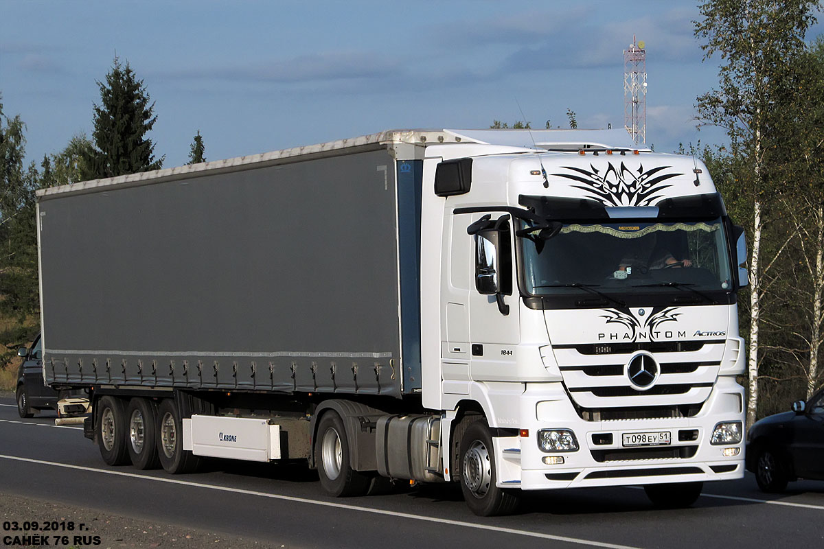 Мурманская область, № Т 098 ЕУ 51 — Mercedes-Benz Actros ('2009) 1844