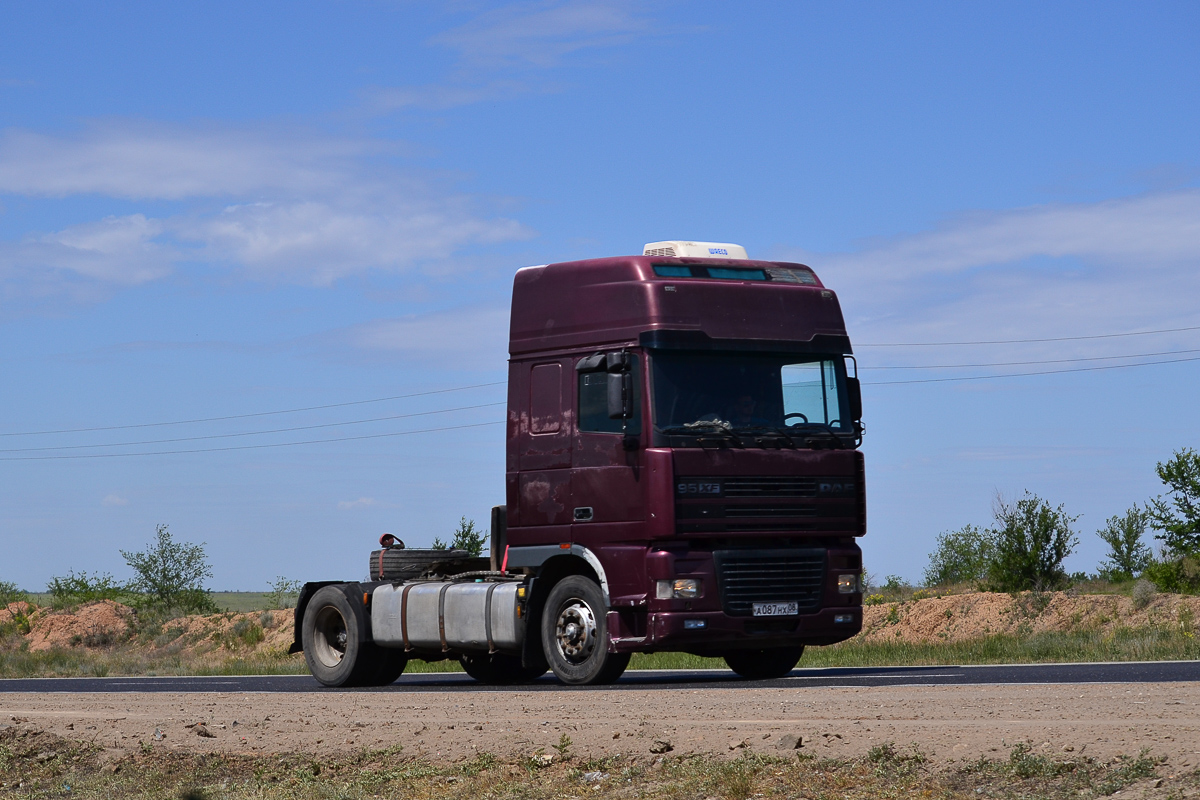 Калмыкия, № А 087 НХ 08 — DAF 95XF FT