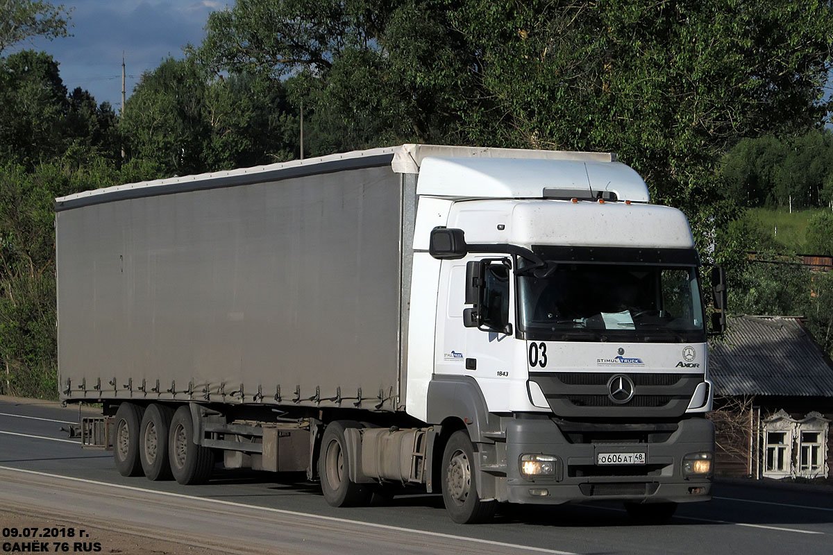 Липецкая область, № О 606 АТ 48 — Mercedes-Benz Axor 1843