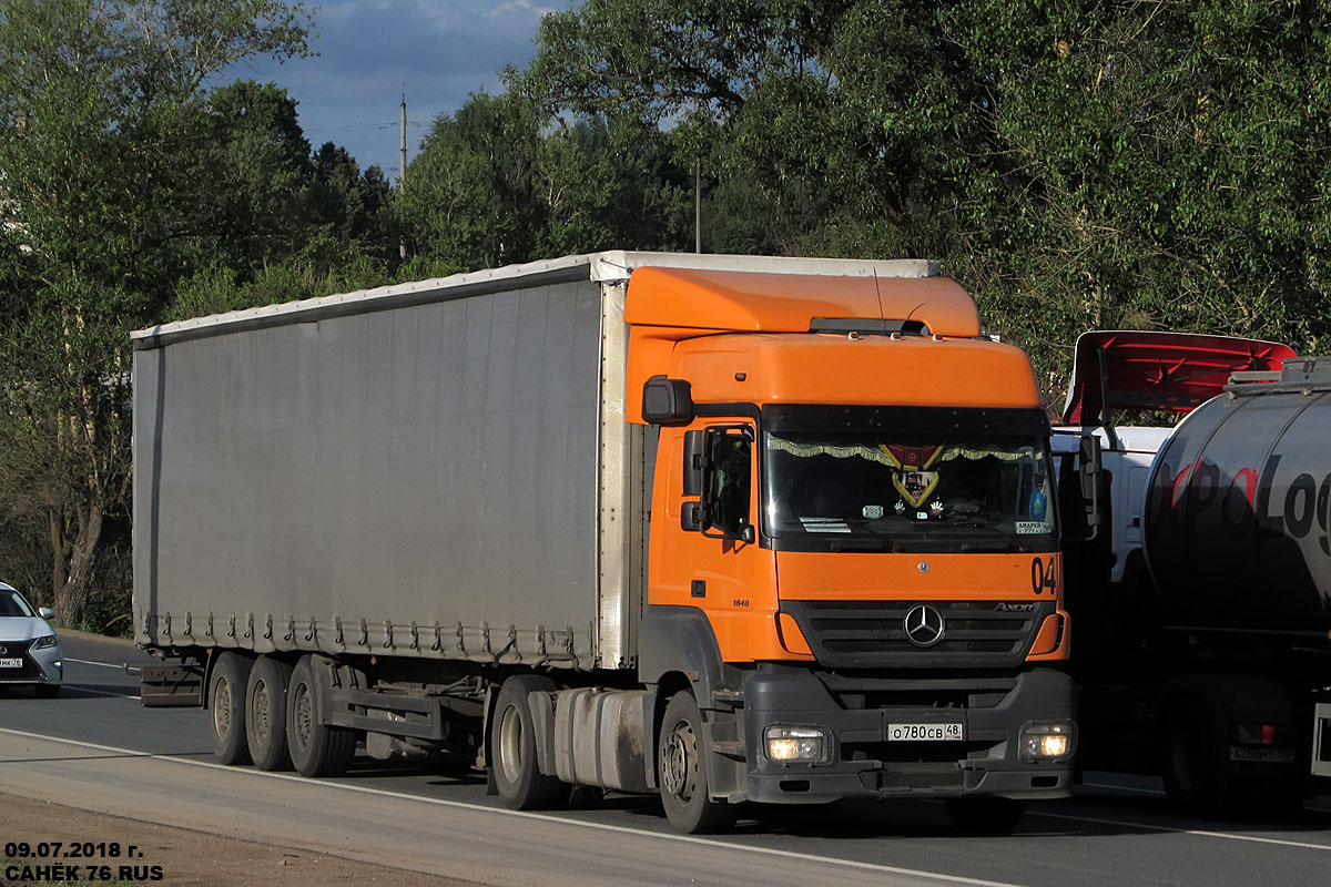 Липецкая область, № О 780 СВ 48 — Mercedes-Benz Axor 1840