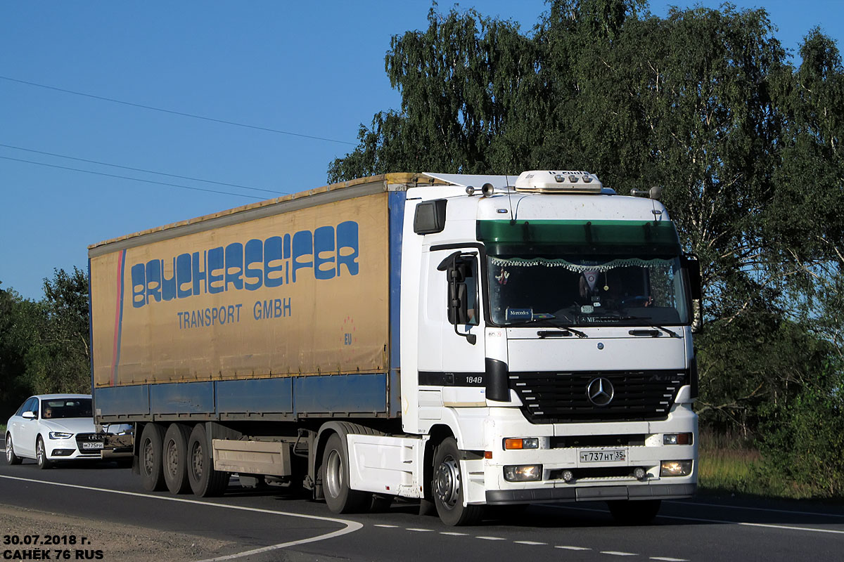 Вологодская область, № Т 737 НТ 35 — Mercedes-Benz Actros ('1997) 1848