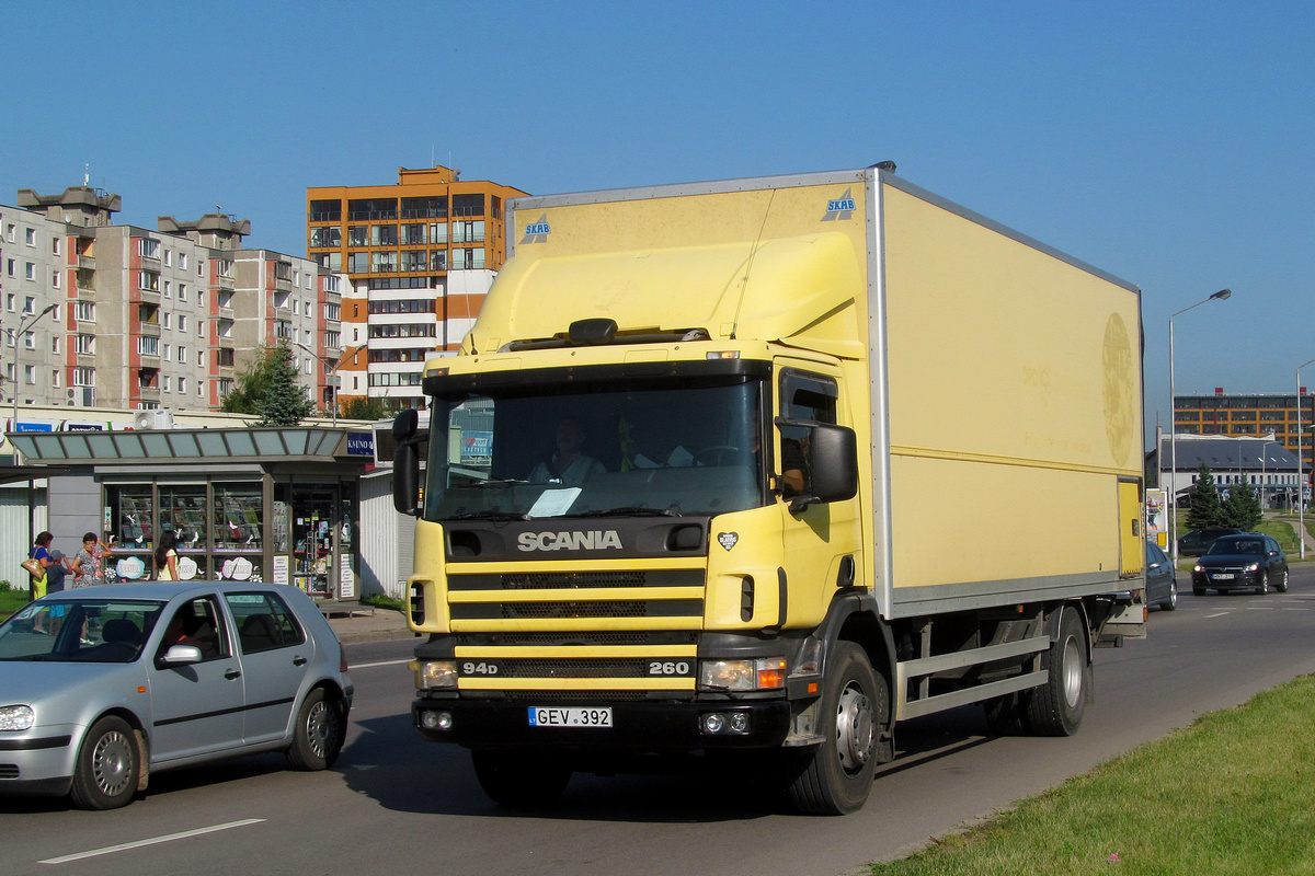 Литва, № GEV 392 — Scania ('1996) P94D