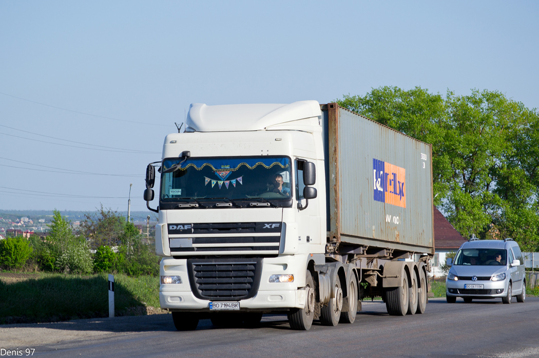 Тернопольская область, № ВО 7194 ВК — DAF XF105 FTG