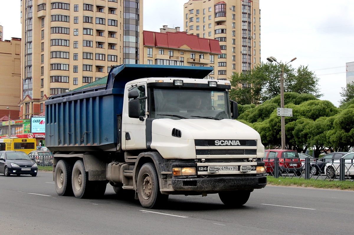 Псковская область, № К 419 КУ 60 — Scania ('1996) T-Series 124C