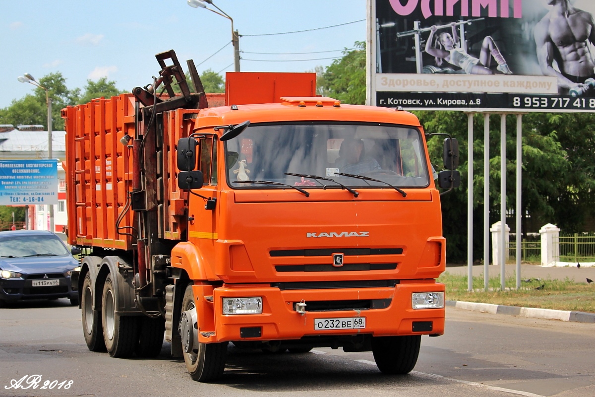 Тамбовская область, № О 232 ВЕ 68 — КамАЗ-65115 (общая модель)