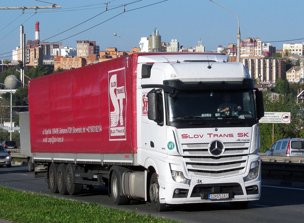 Словакия, № SO-553AS — Mercedes-Benz Actros ('2011) 1845